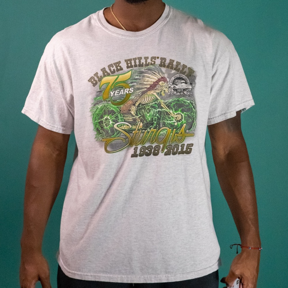 Grey Black Hills Rally Sturgis Tee